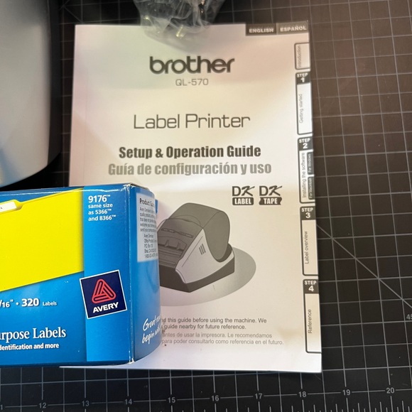 EUC Brother QL-570 Label Printer with 6 rolls of labels - Picture 4 of 5